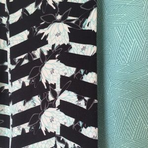 EUC LuLaRoe floral leggings! Black base!